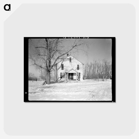 アートポストカード-House on the Harry Madsen Farm
 - ラッセル リー Postcard.
