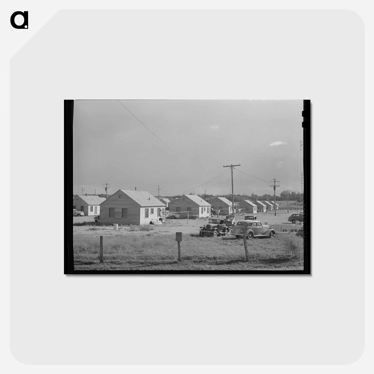 アートポストカード-Housing at Umatilla Ordnance Depot, Hermiston, Oregon
 - ラッセル リー Postcard.