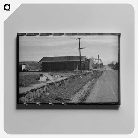 アートパネル-Street Scene in Slick, Oklahoma
 - ラッセル リー Canvas.