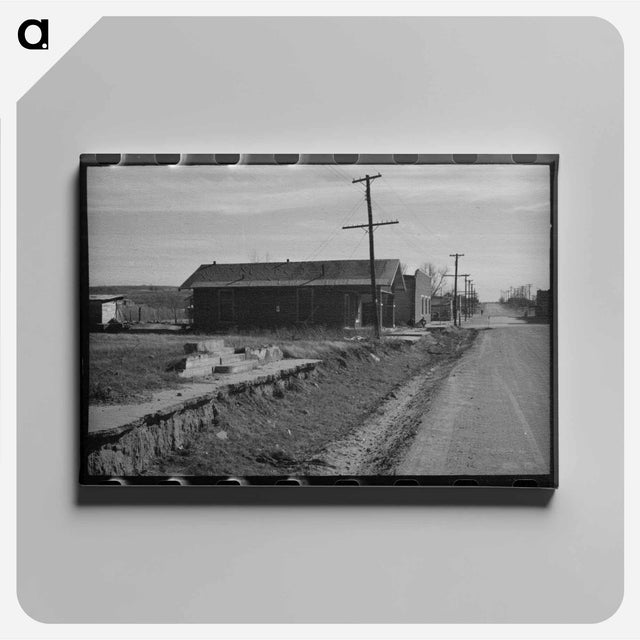 アートパネル-Street Scene in Slick, Oklahoma
 - ラッセル リー Canvas.