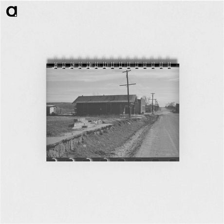 アートメモ帳-Street Scene in Slick, Oklahoma
 - ラッセル リー Memo.