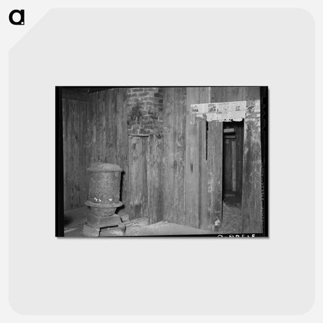 アートポストカード-Interior of Old Slave Quarters Near Caruthersville, Missouri
 - ラッセル リー Postcard.