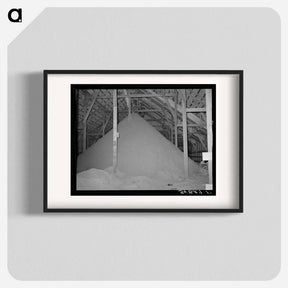 アートポスター-Cotton Seed Hulls in Warehouse, McLennan County, Texas
 - ラッセル リー Poster.