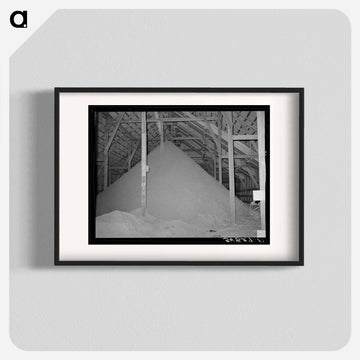Cotton Seed Hulls in Warehouse, McLennan County, Texas
 - ラッセル リー Poster.