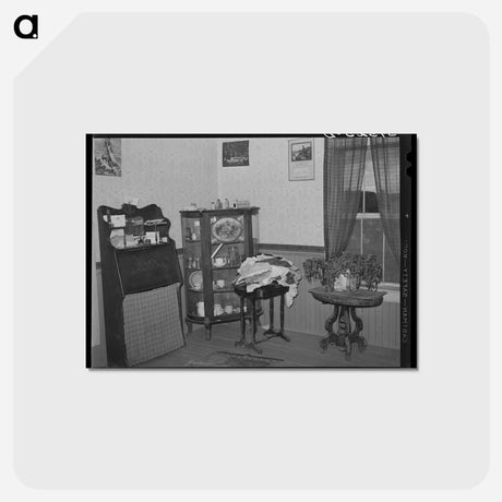 アートポストカード-Interior, Farm Home, Orange County, Vermont
 - ラッセル リー Postcard.