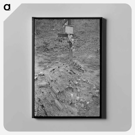 アートパネル-Mexican Grave near Sinton, Texas
 - ラッセル リー Canvas.