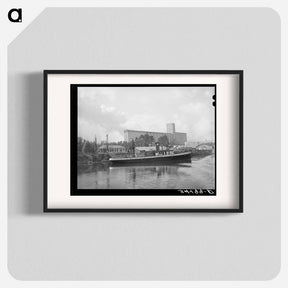 アートポスター-Flour Mill and Tug, Port of Houston
 - ラッセル リー Poster.