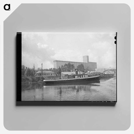 アートパネル-Flour Mill and Tug, Port of Houston
 - ラッセル リー Canvas.