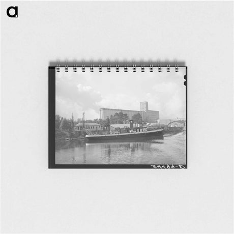 アートメモ帳-Flour Mill and Tug, Port of Houston
 - ラッセル リー Memo.