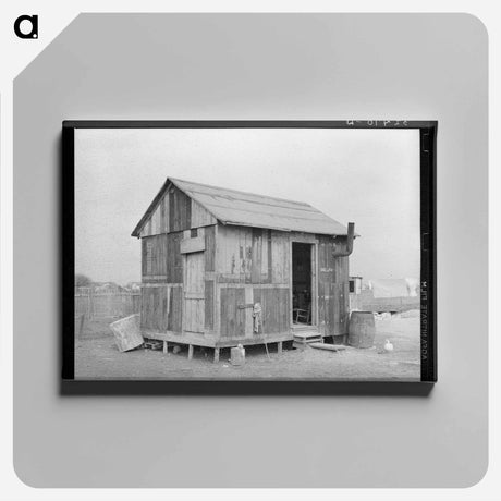 アートパネル-House Constructed of Airplane Crates, San Antonio
 - ラッセル リー Canvas.