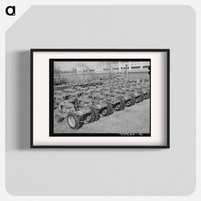 アートポスター-Tractors, Farm Equipment Warehouse, Oklahoma City
 - ラッセル リー Poster.