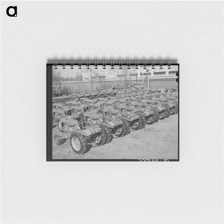 アートメモ帳-Tractors, Farm Equipment Warehouse, Oklahoma City
 - ラッセル リー Memo.