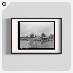 アートポスター-Fisherman's House near Lake Maurepas
 - ラッセル リー Poster.
