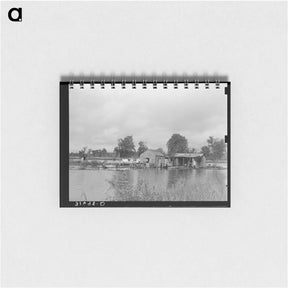 アートメモ帳-Fisherman's House near Lake Maurepas
 - ラッセル リー Memo.
