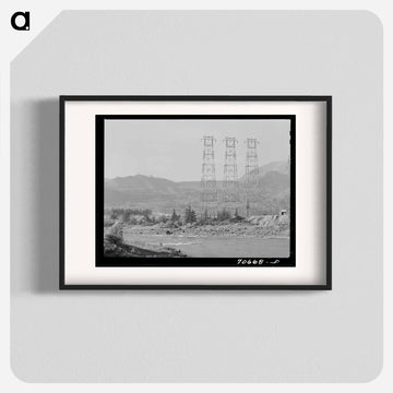 Crossing Towers and the Columbia River at Bonneville Dam
 - ラッセル リー Poster.