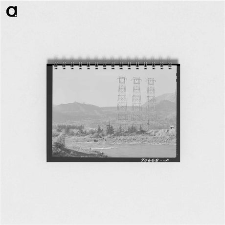 アートメモ帳-Crossing Towers and the Columbia River at Bonneville Dam
 - ラッセル リー Memo.