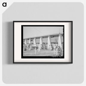 アートポスター-Backyards of Apartment Building at the Arizona Part-Time Farms
 - ラッセル リー Poster.