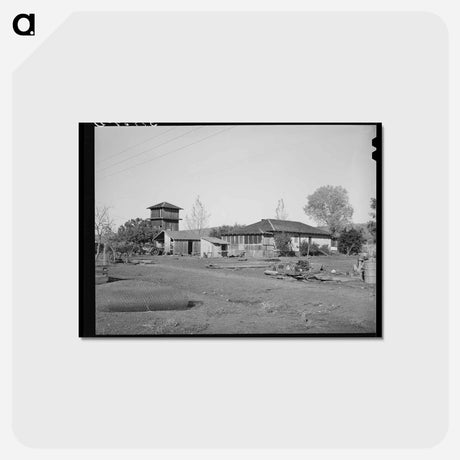 アートポストカード-Farmstead of John Frost, Tehama County
 - ラッセル リー Postcard.