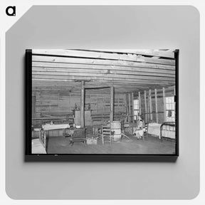 アートパネル-Mother and Children in Abandoned Church
 - ラッセル リー Canvas.