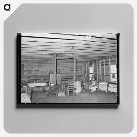 アートパネル-Mother and Children in Abandoned Church
 - ラッセル リー Canvas.