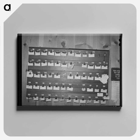 アートパネル-Tourist Court Occupancy Board
 - ラッセル リー Canvas.