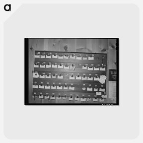 アートポストカード-Tourist Court Occupancy Board
 - ラッセル リー Postcard.