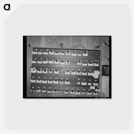 アートポストカード-Tourist Court Occupancy Board
 - ラッセル リー Postcard.