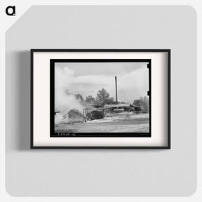 アートポスター-Sawdust Pile at Wells, Texas
 - ラッセル リー Poster.