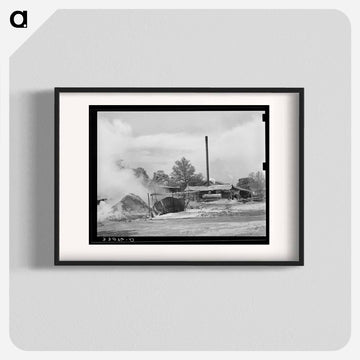 Sawdust Pile at Wells, Texas
 - ラッセル リー Poster.