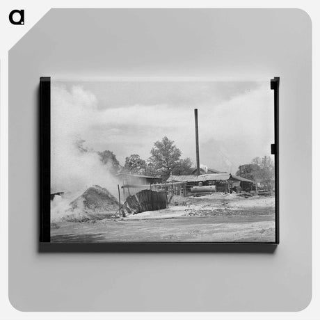 アートパネル-Sawdust Pile at Wells, Texas
 - ラッセル リー Canvas.