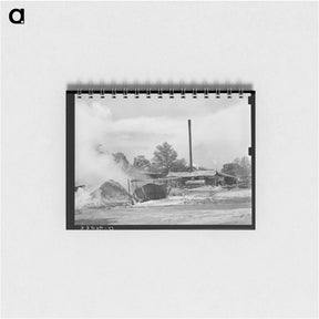 アートメモ帳-Sawdust Pile at Wells, Texas
 - ラッセル リー Memo.
