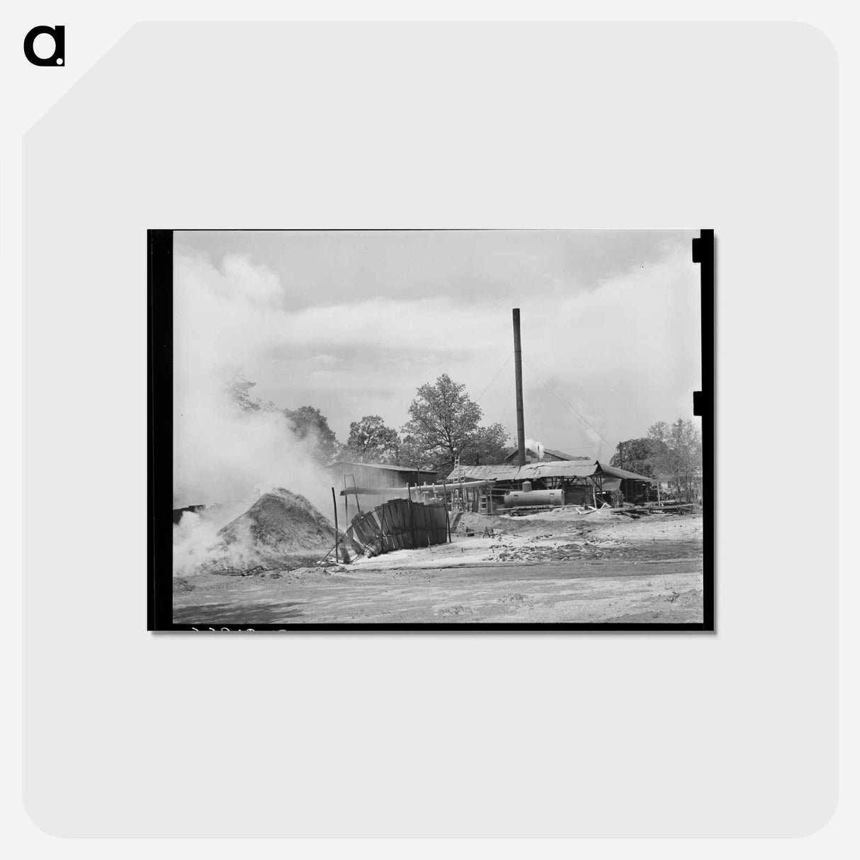 アートポストカード-Sawdust Pile at Wells, Texas
 - ラッセル リー Postcard.