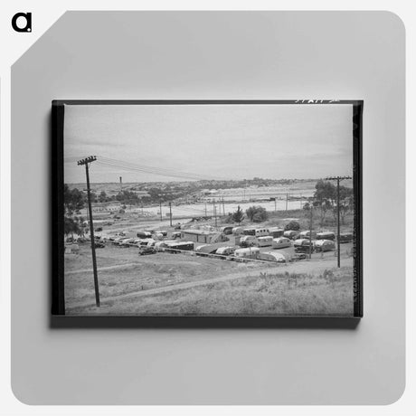 アートパネル-Overall View of Trailer Court, San Diego, California
 - ラッセル リー Canvas.