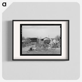 アートポスター-Backyard of Mexican House, San Antonio, Texas
 - ラッセル リー Poster.
