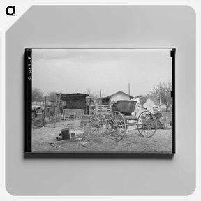 アートパネル-Backyard of Mexican House, San Antonio, Texas
 - ラッセル リー Canvas.