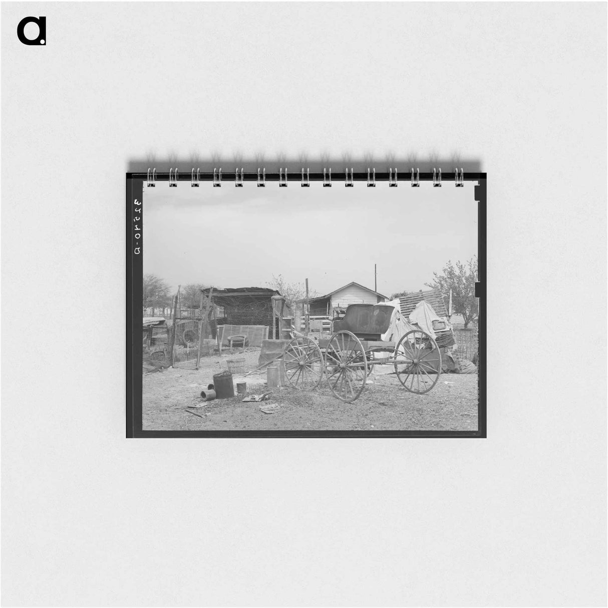 アートメモ帳-Backyard of Mexican House, San Antonio, Texas
 - ラッセル リー Memo.