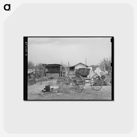 アートポストカード-Backyard of Mexican House, San Antonio, Texas
 - ラッセル リー Postcard.