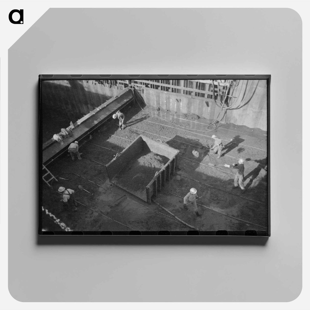 アートパネル-Shasta Dam Construction
 - ラッセル リー Canvas.