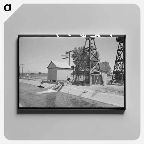 アートパネル-Irrigation Ditch, Maricopa County, Arizona
 - ラッセル リー Canvas.