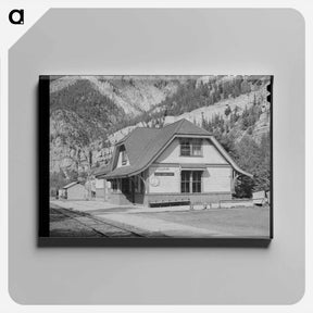アートパネル-Railroad Station at Ouray, Colorado
 - ラッセル リー Canvas.