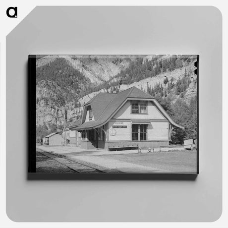 アートパネル-Railroad Station at Ouray, Colorado
 - ラッセル リー Canvas.