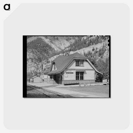 アートポストカード-Railroad Station at Ouray, Colorado
 - ラッセル リー Postcard.