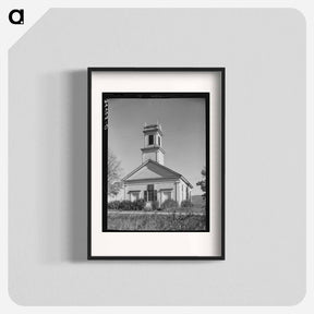 アートポスター-Church along U.S. No. 7 near Arlington, Vermont
 - ラッセル リー Poster.
