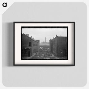 アートポスター-Condemned Houses, Chicago, with Steel Mills
 - ラッセル リー Poster.