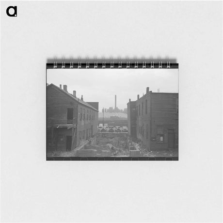 アートメモ帳-Condemned Houses, Chicago, with Steel Mills
 - ラッセル リー Memo.