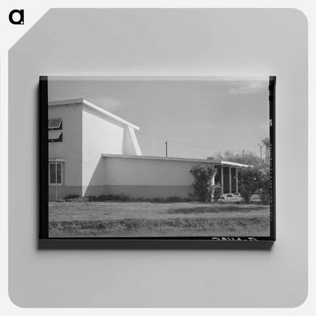 アートパネル-Apartment House and Garage, Arizona Part-Time Farms
 - ラッセル リー Canvas.