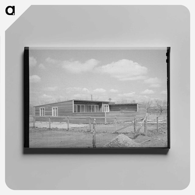 アートパネル-Home of Manager, Migratory Labor Camp, Robstown, Texas
 - ラッセル リー Canvas.