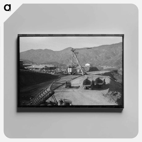 アートパネル-Shasta Dam Under Construction, Shasta, California
 - ラッセル リー Canvas.