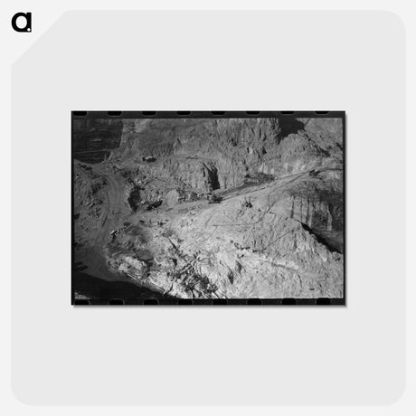 アートポストカード-Shasta Dam Under Construction, Shasta County, California
 - ラッセル リー Postcard.