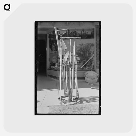 アートポストカード-Garden Tools in Front of Hardware Store, Eudora, Arkansas
 - ラッセル リー Postcard.